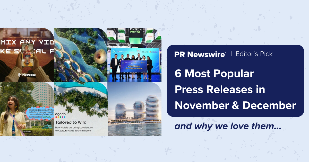 Spotlight: 6 Most Popular Press Releases in Nov & Dec